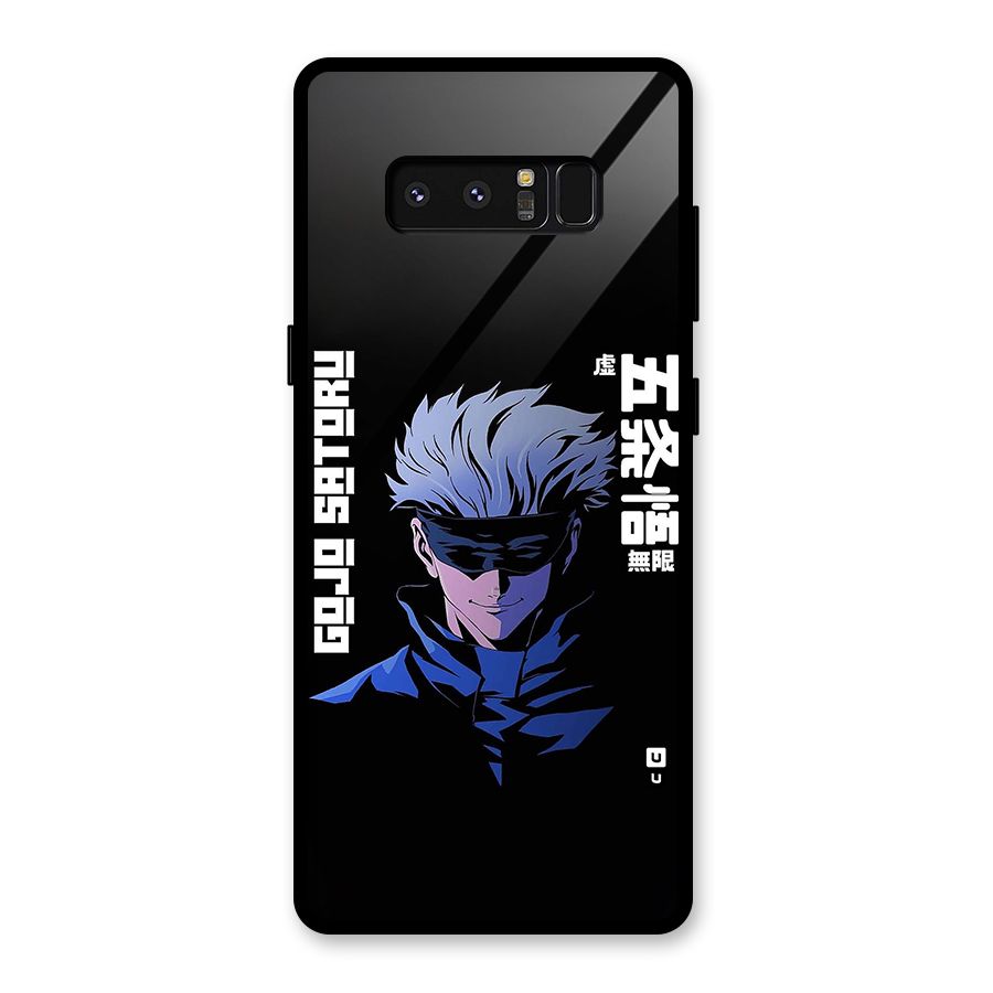 Gojo Sataru Smiles Glass Back Case for Galaxy Note 8