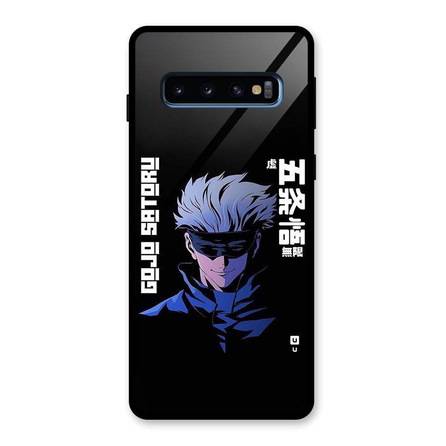 Gojo Sataru Smiles Glass Back Case for Galaxy S10