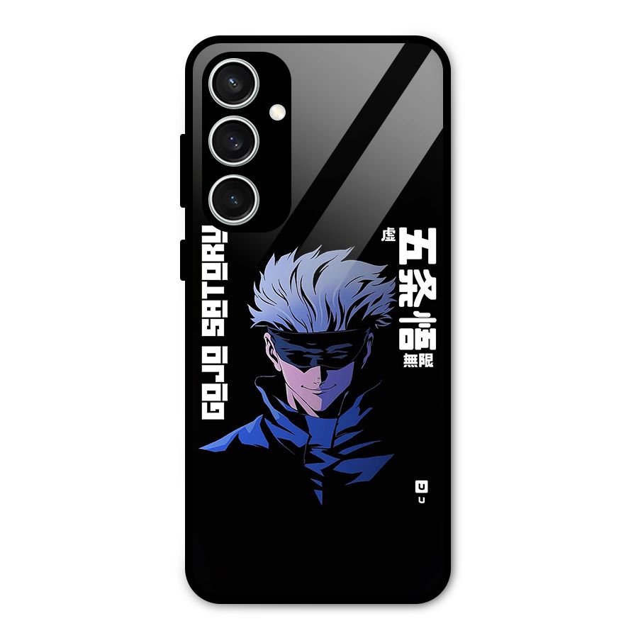 Gojo Sataru Smiles Glass Back Case for Galaxy S23 FE