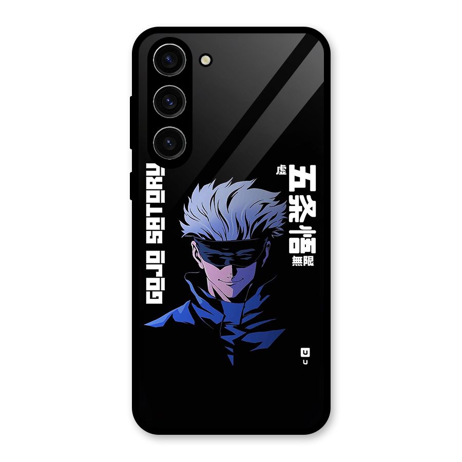 Gojo Sataru Smiles Glass Back Case for Galaxy S23 Plus