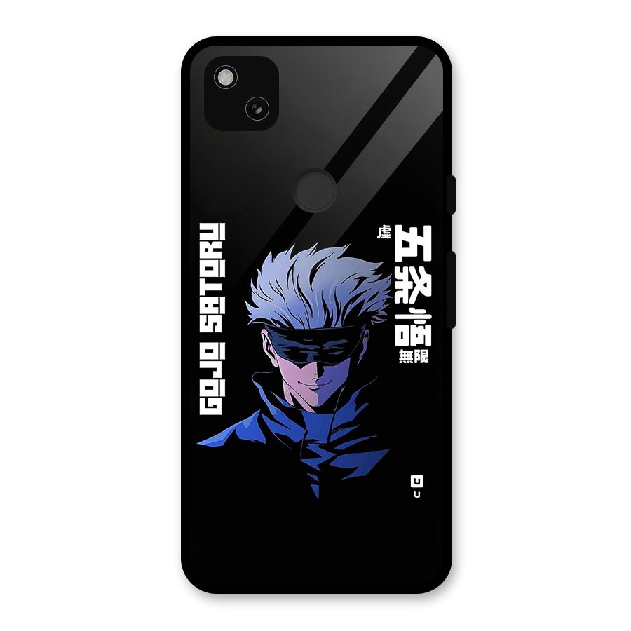 Gojo Sataru Smiles Glass Back Case for Google Pixel 4a