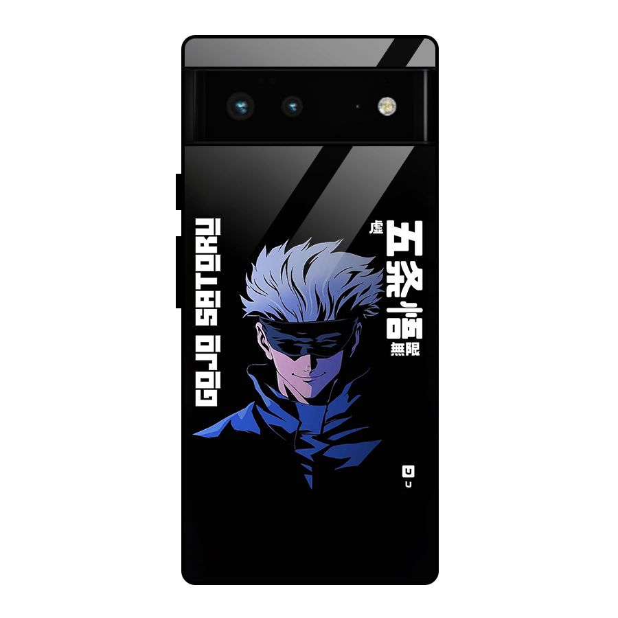 Gojo Sataru Smiles Glass Back Case for Google Pixel 6