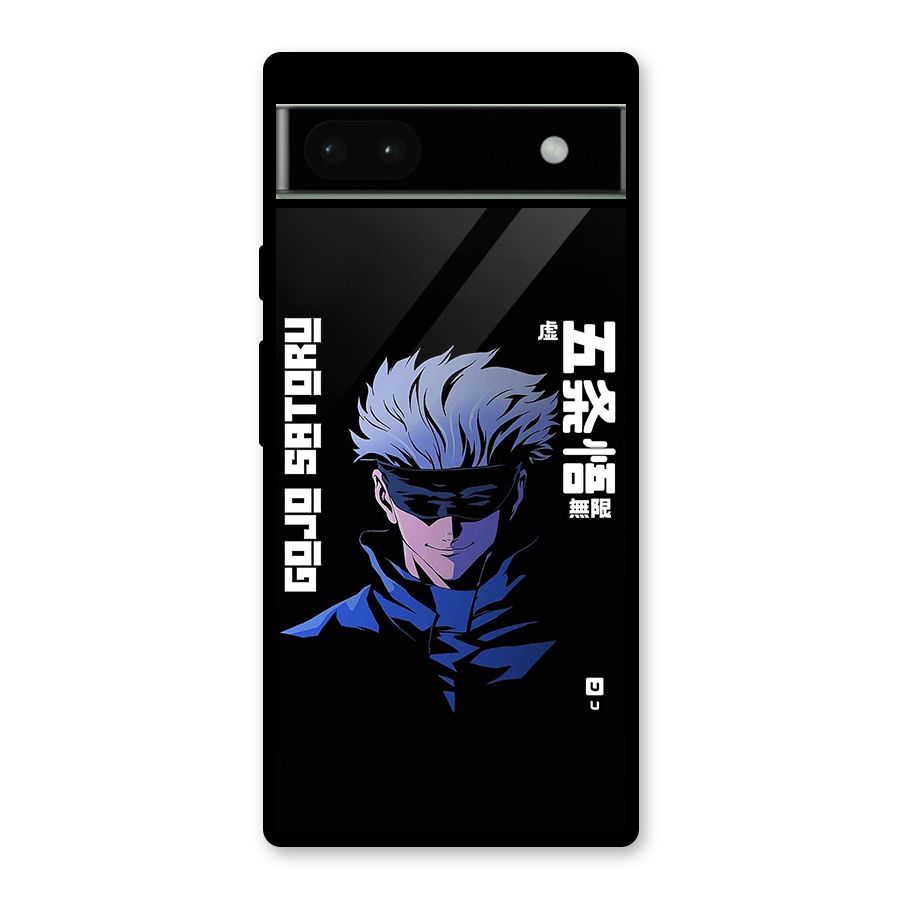 Gojo Sataru Smiles Glass Back Case for Google Pixel 6a