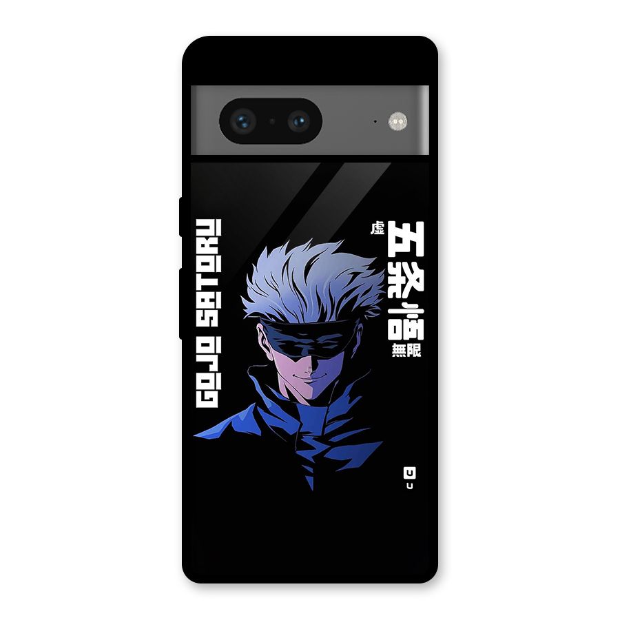 Gojo Sataru Smiles Glass Back Case for Google Pixel 7