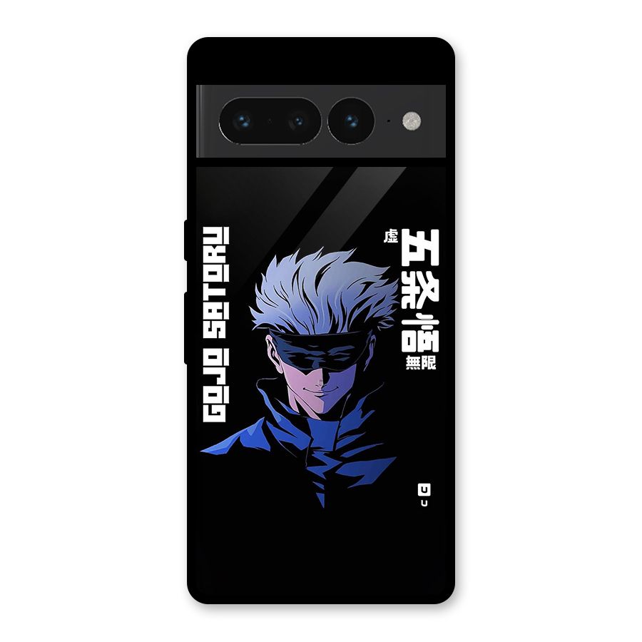 Gojo Sataru Smiles Glass Back Case for Google Pixel 7 Pro
