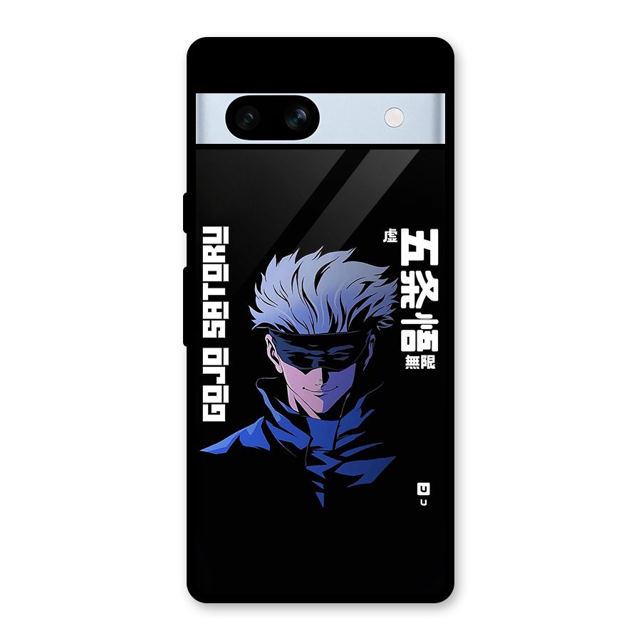 Gojo Sataru Smiles Glass Back Case for Google Pixel 7a