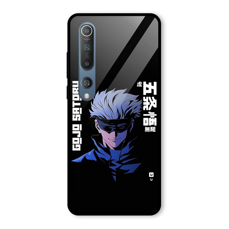 Gojo Sataru Smiles Glass Back Case for Mi 10