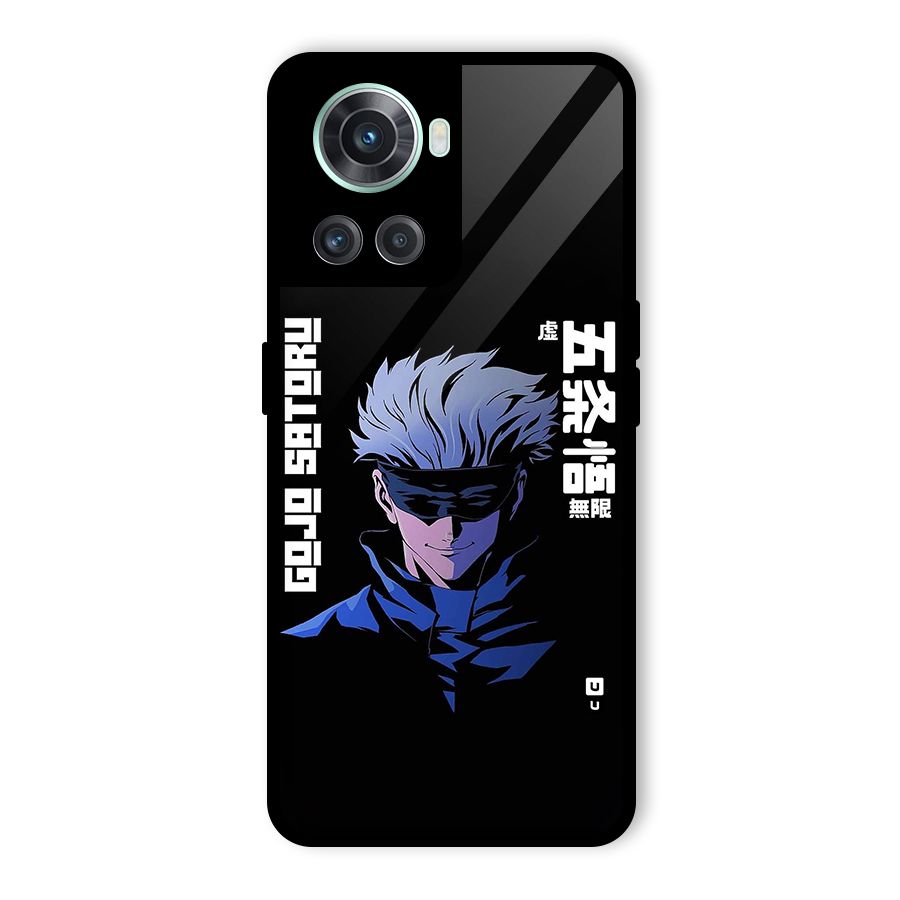 Gojo Sataru Smiles Glass Back Case for OnePlus 10R