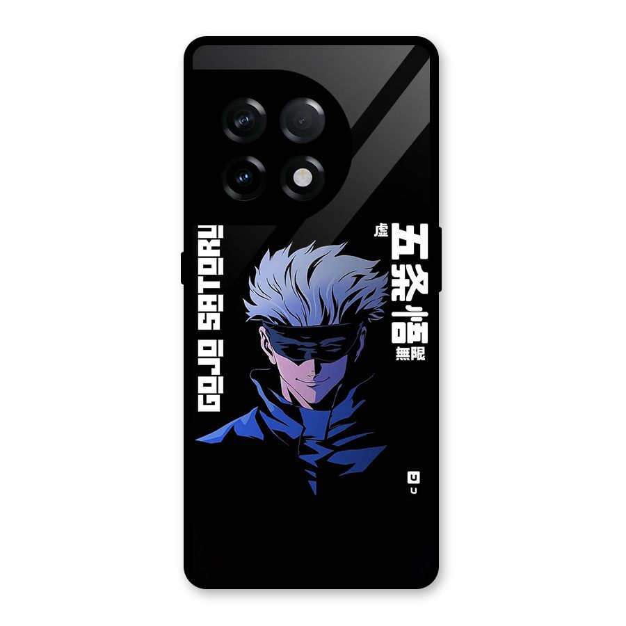 Gojo Sataru Smiles Glass Back Case for OnePlus 11R