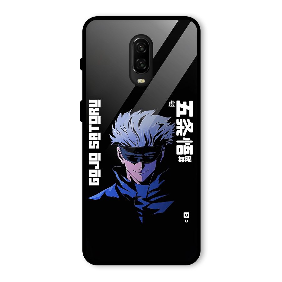 Gojo Sataru Smiles Glass Back Case for OnePlus 6T