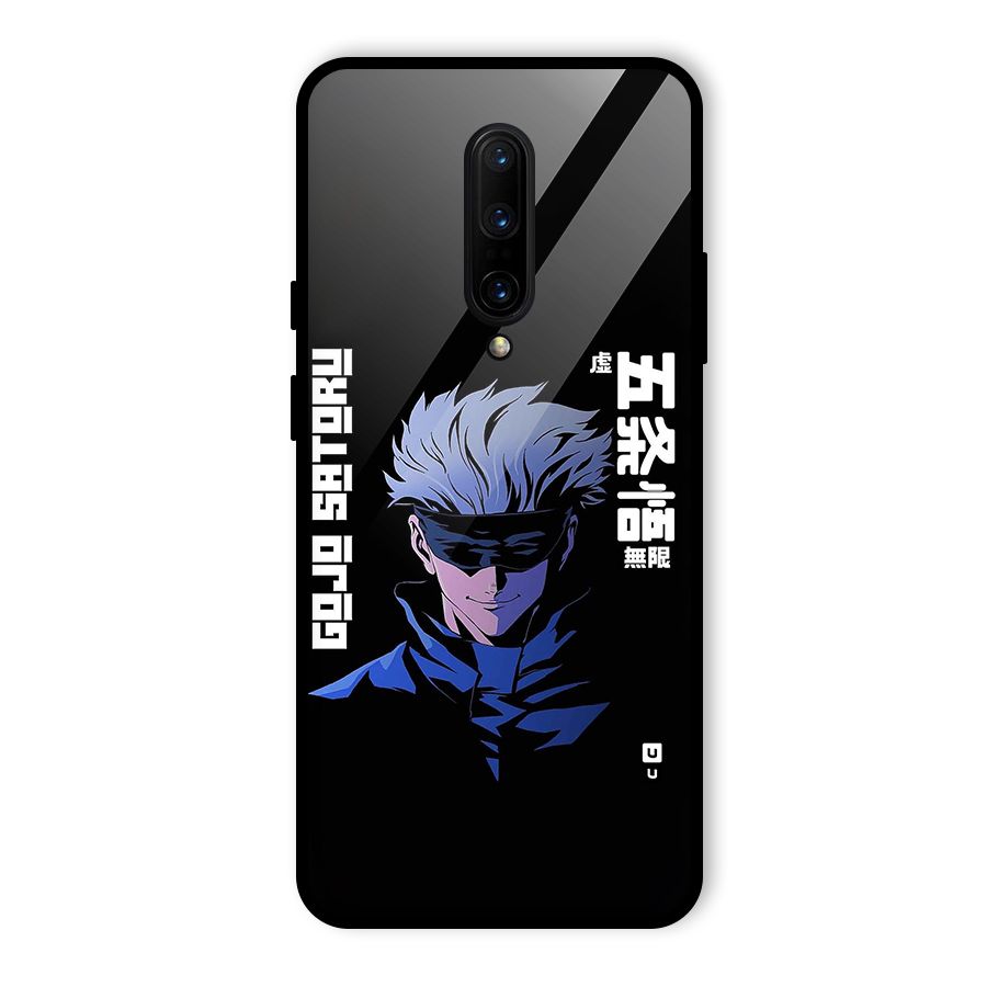 Gojo Sataru Smiles Glass Back Case for OnePlus 7 Pro