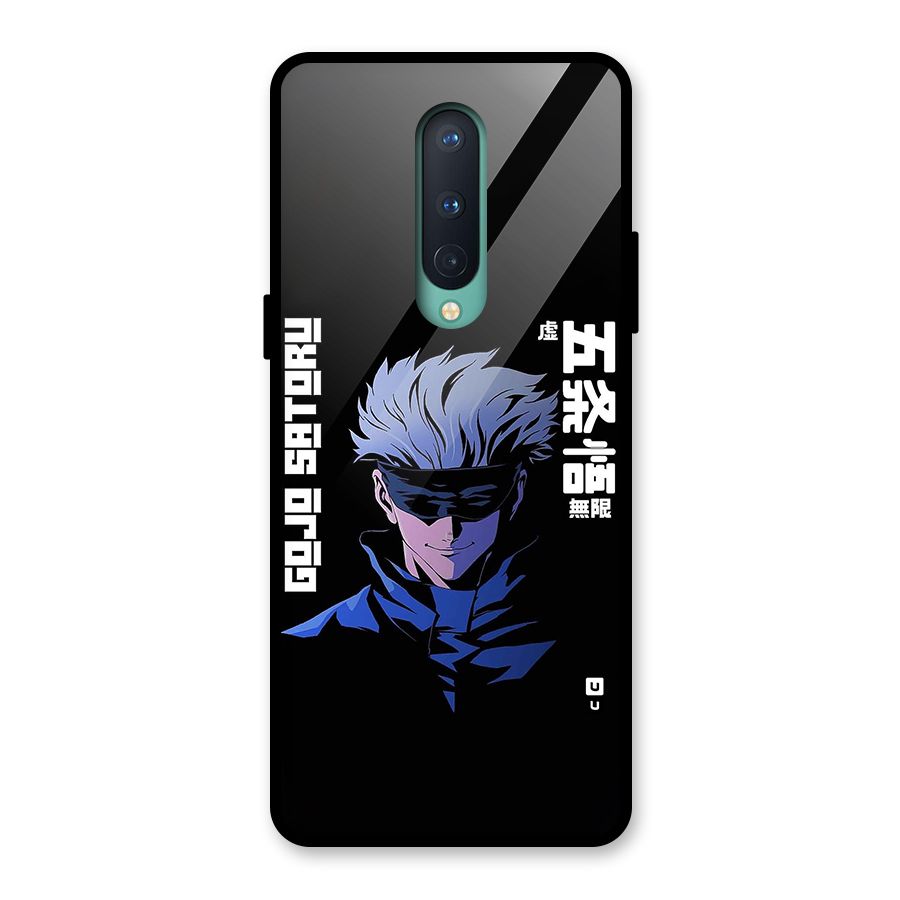 Gojo Sataru Smiles Glass Back Case for OnePlus 8