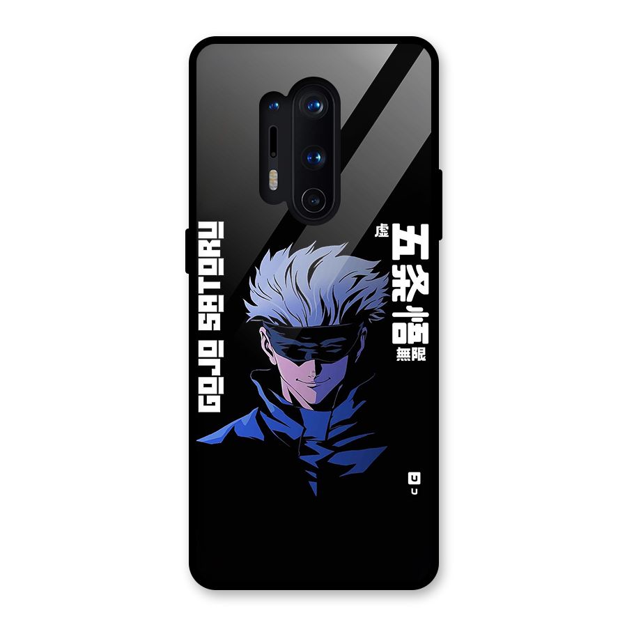 Gojo Sataru Smiles Glass Back Case for OnePlus 8 Pro