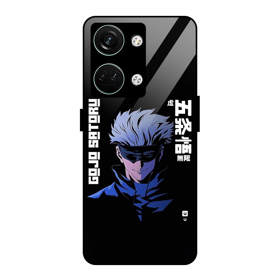 Gojo Sataru Smiles Glass Back Case for Oneplus Nord 3