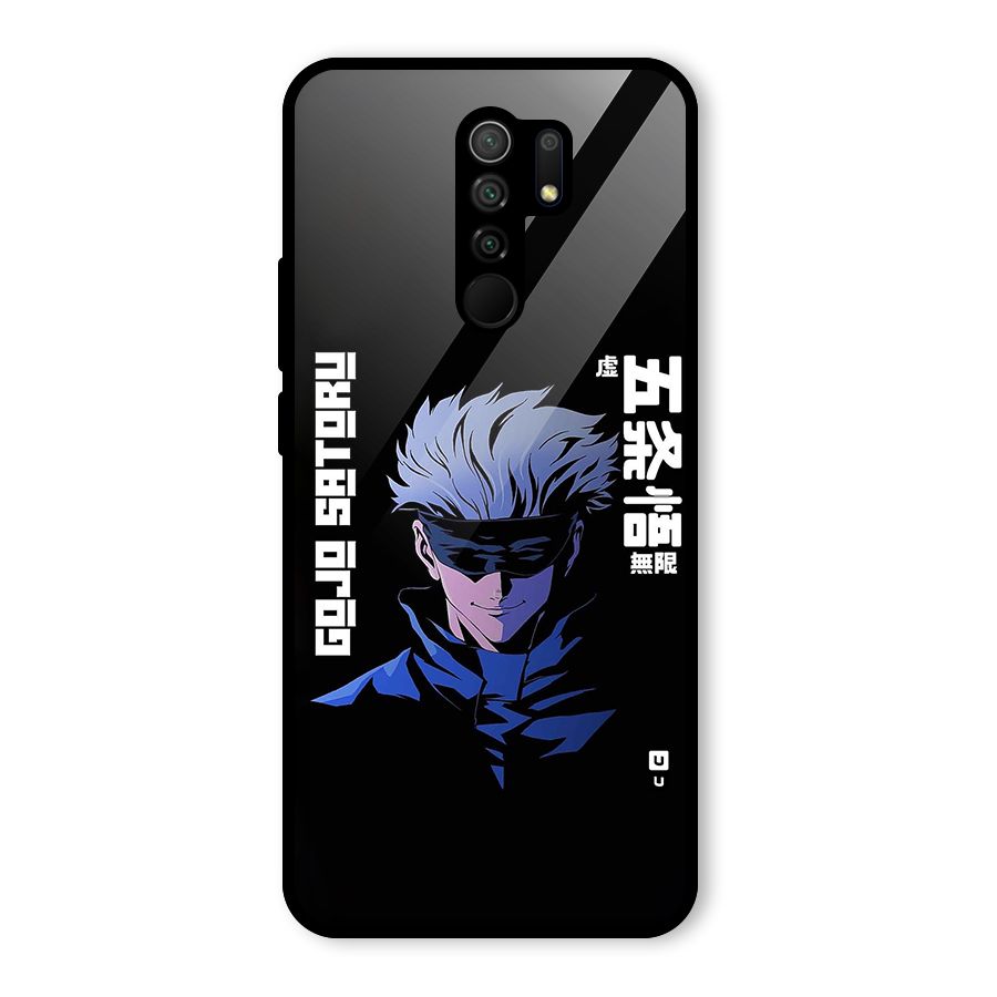 Gojo Sataru Smiles Glass Back Case for Poco M2