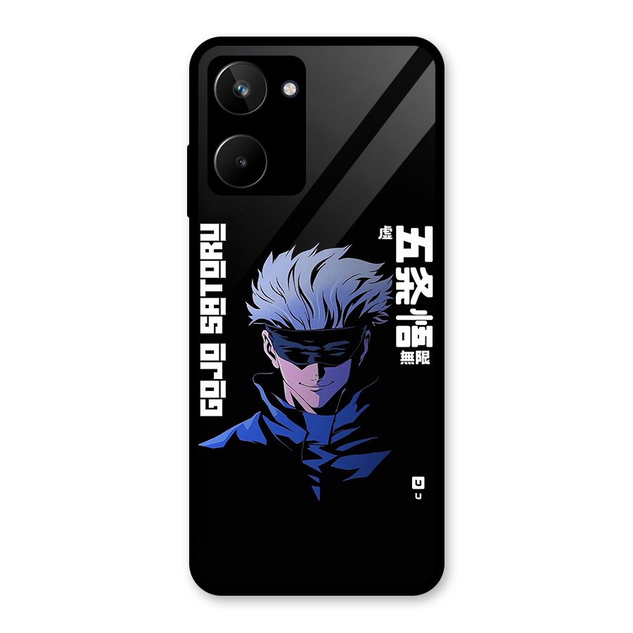 Gojo Sataru Smiles Glass Back Case for Realme 10