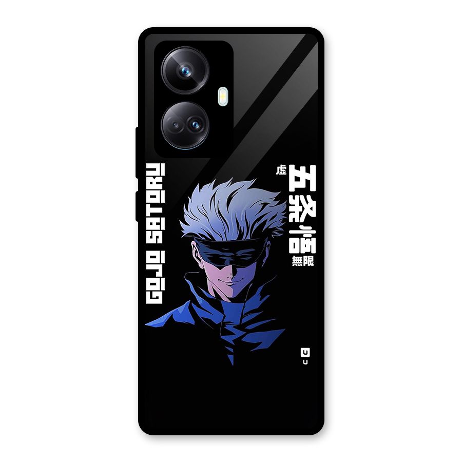 Gojo Sataru Smiles Glass Back Case for Realme 10 Pro Plus