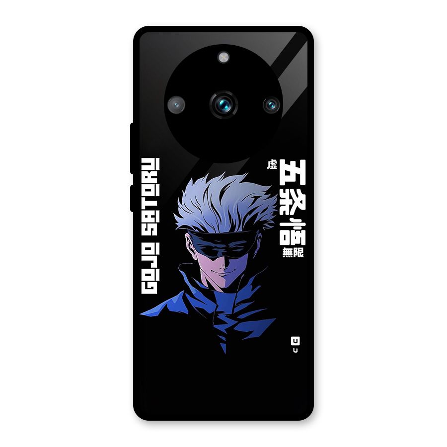 Gojo Sataru Smiles Glass Back Case for Realme 11 Pro Plus