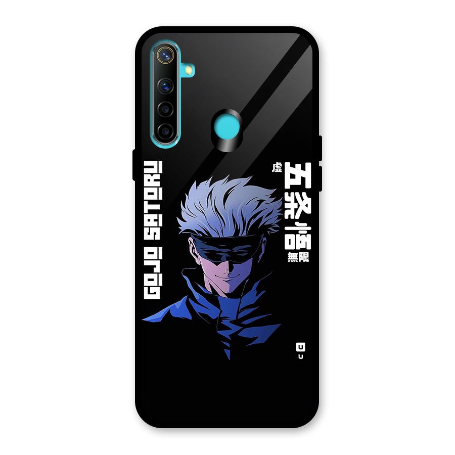 Gojo Sataru Smiles Glass Back Case for Realme 5