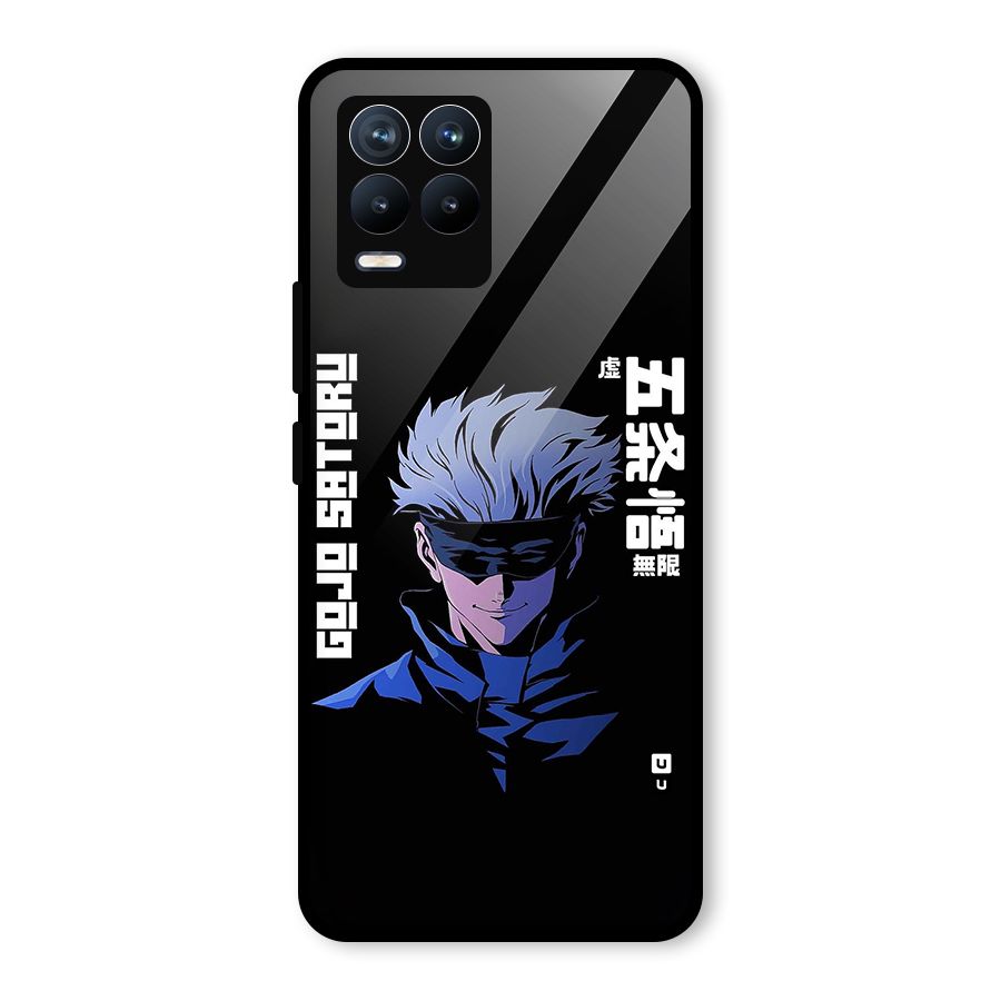 Gojo Sataru Smiles Glass Back Case for Realme 8 Pro