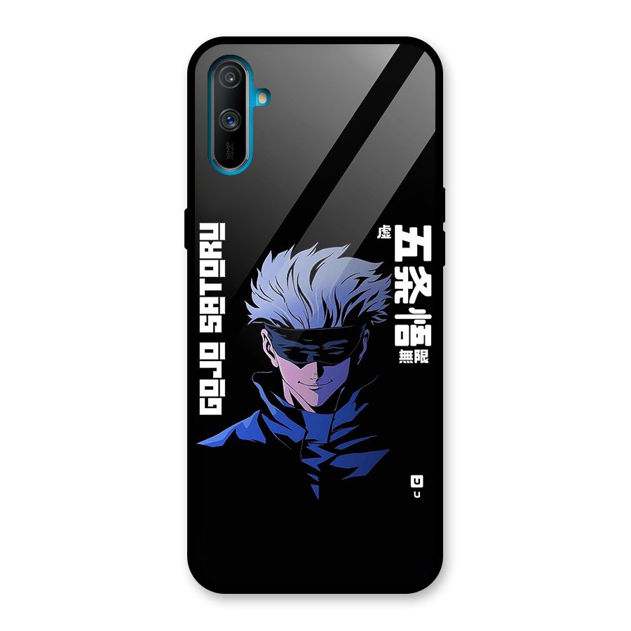 Gojo Sataru Smiles Glass Back Case for Realme C3