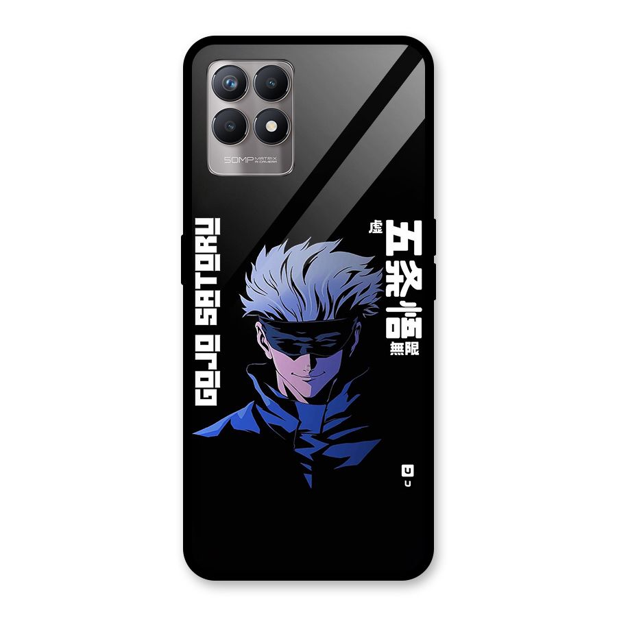 Gojo Sataru Smiles Glass Back Case for Realme Narzo 50