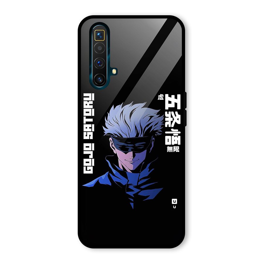 Gojo Sataru Smiles Glass Back Case for Realme X3