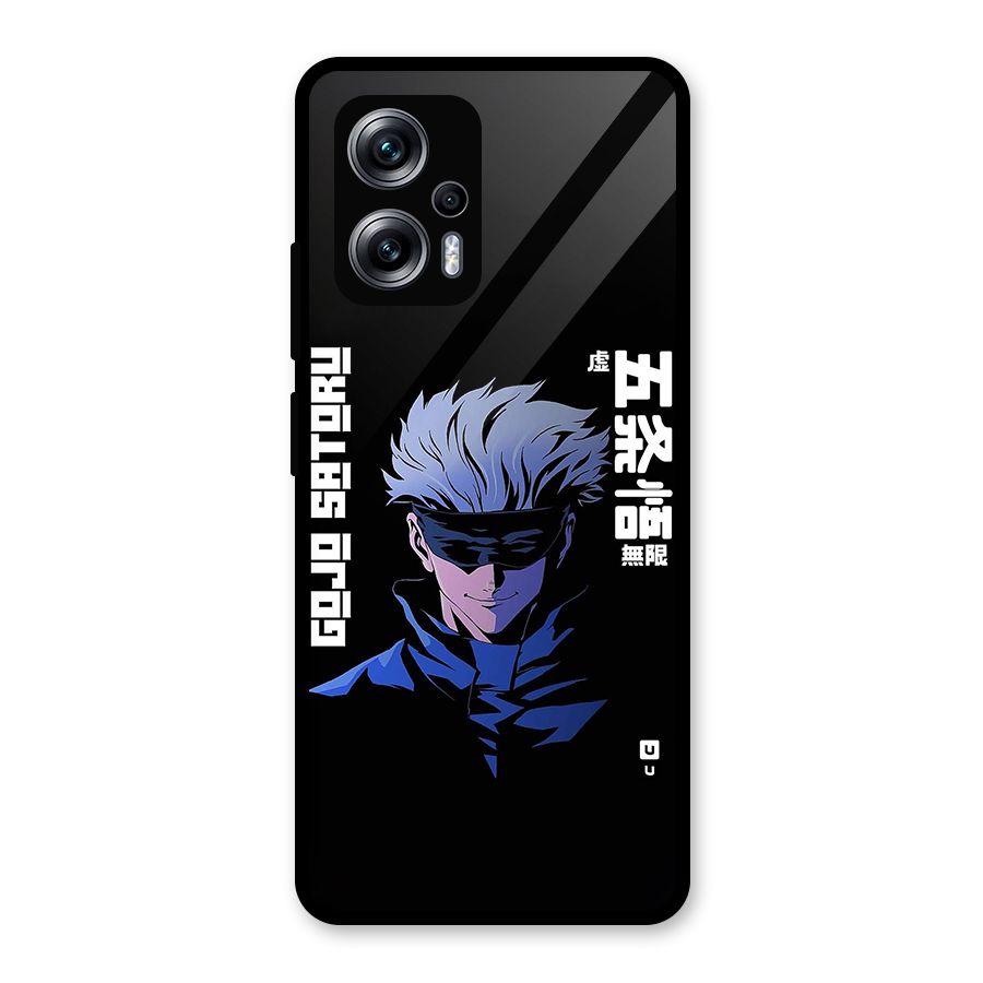 Gojo Sataru Smiles Glass Back Case for Redmi K50i