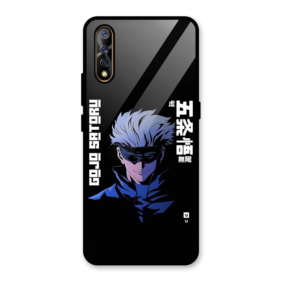 Gojo Sataru Smiles Glass Back Case for Vivo S1
