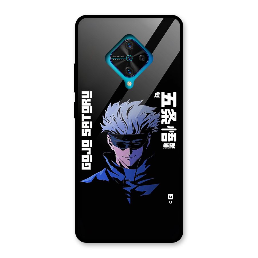 Gojo Sataru Smiles Glass Back Case for Vivo S1 Pro