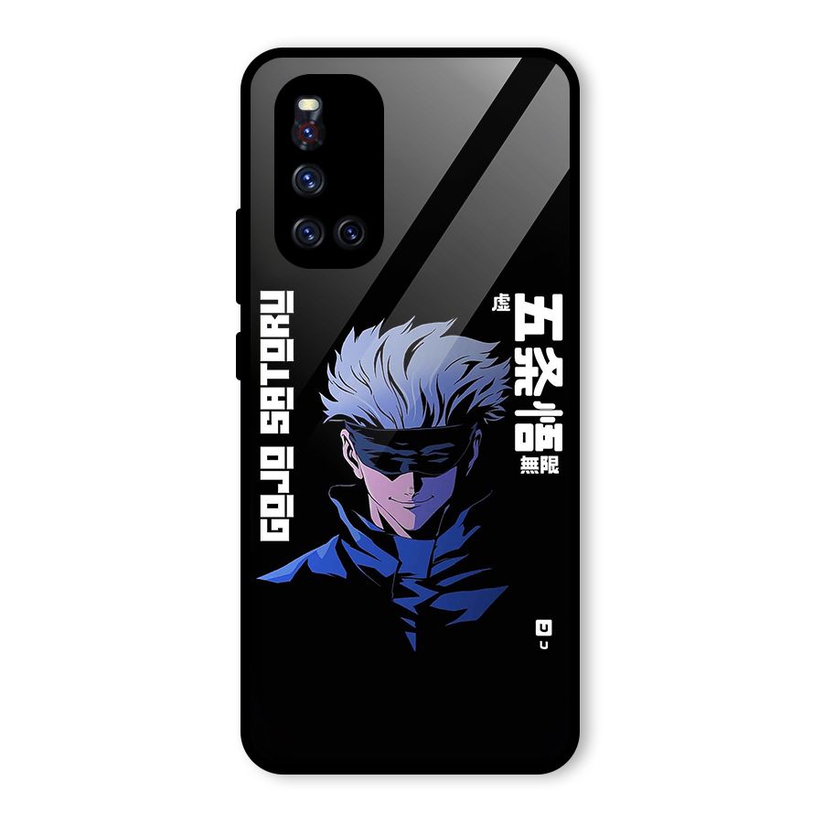 Gojo Sataru Smiles Glass Back Case for Vivo V19