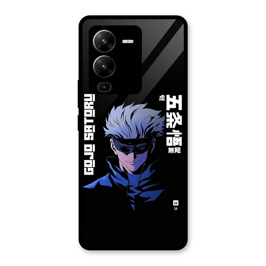Gojo Sataru Smiles Glass Back Case for Vivo V25 Pro