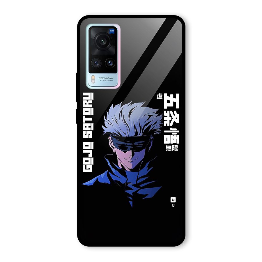 Gojo Sataru Smiles Glass Back Case for Vivo X60