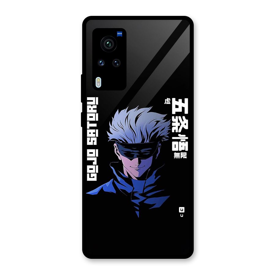 Gojo Sataru Smiles Glass Back Case for Vivo X60 Pro