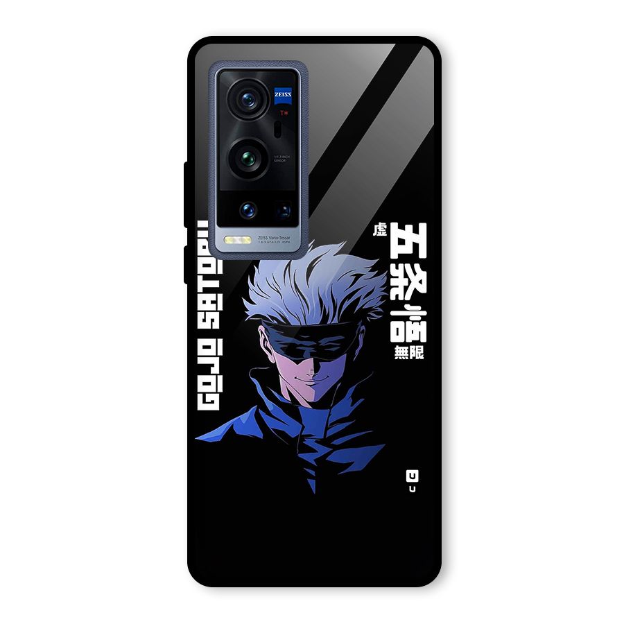 Gojo Sataru Smiles Glass Back Case for Vivo X60 Pro Plus