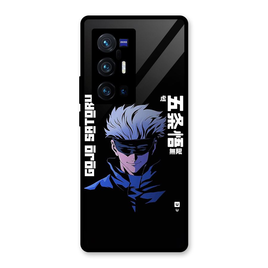 Gojo Sataru Smiles Glass Back Case for Vivo X70 Pro Plus