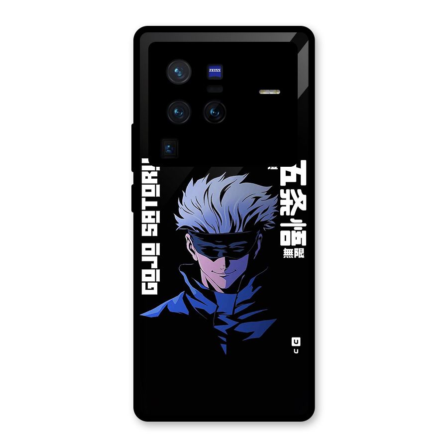 Gojo Sataru Smiles Glass Back Case for Vivo X80 Pro