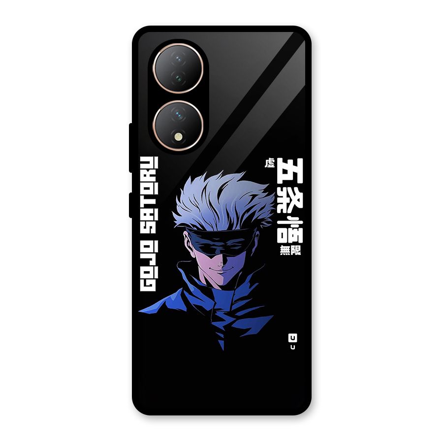 Gojo Sataru Smiles Glass Back Case for Vivo Y100