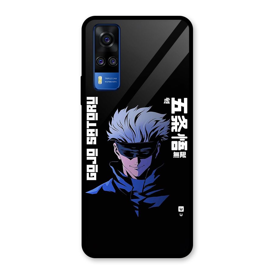 Gojo Sataru Smiles Glass Back Case for Vivo Y31