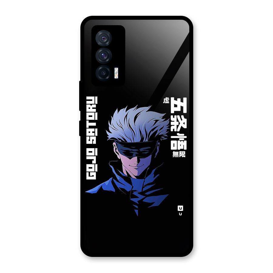 Gojo Sataru Smiles Glass Back Case for Vivo iQOO 7 5G