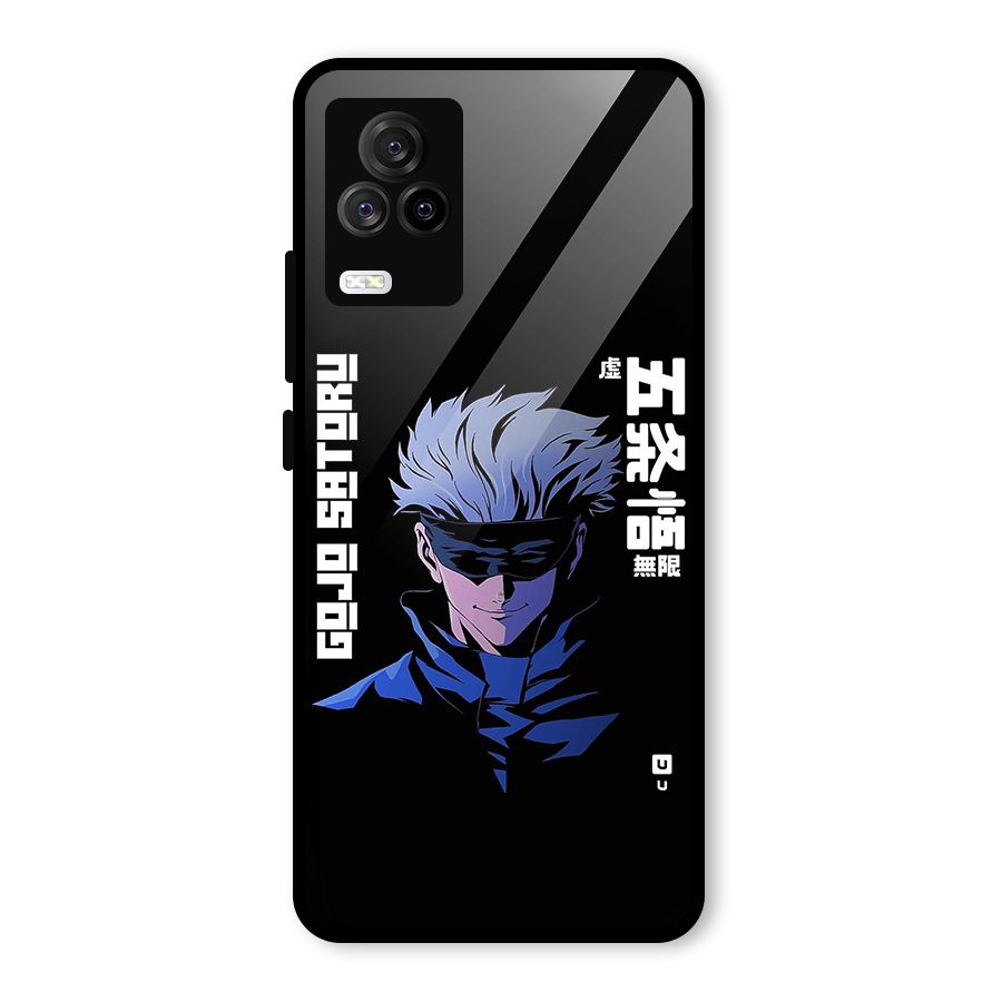 Gojo Sataru Smiles Glass Back Case for Vivo iQOO 7 Legend 5G