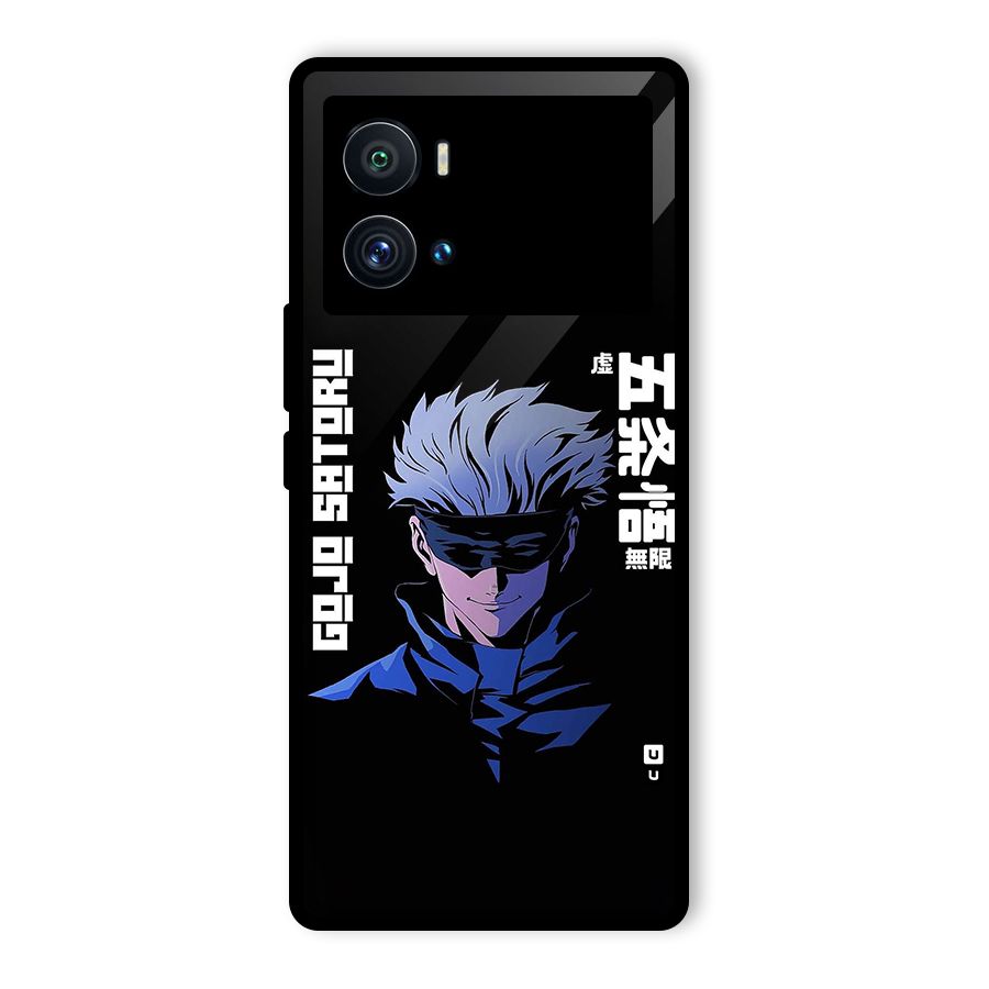 Gojo Sataru Smiles Glass Back Case for Vivo iQOO 9 Pro