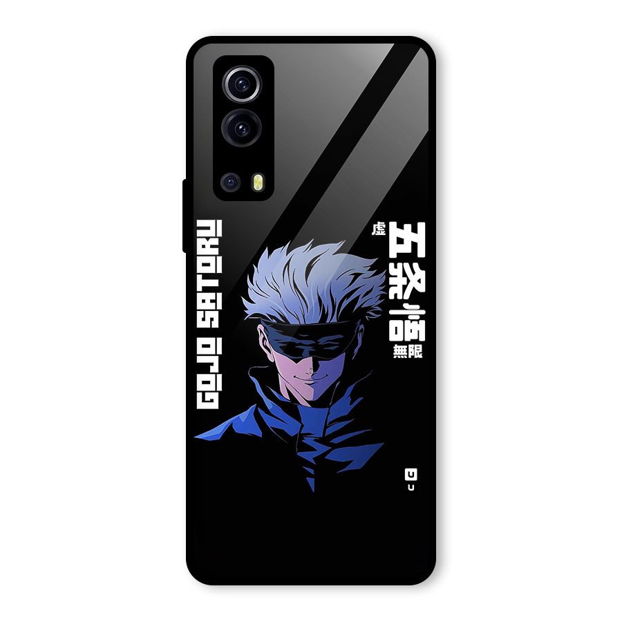 Gojo Sataru Smiles Glass Back Case for Vivo iQOO Z3