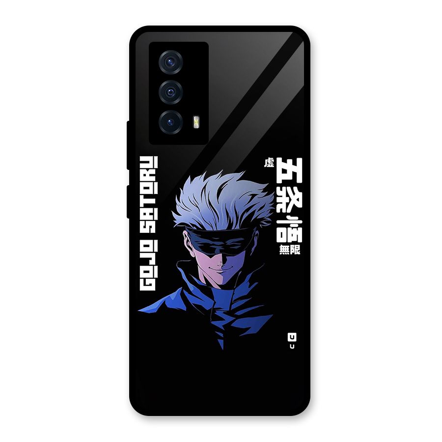 Gojo Sataru Smiles Glass Back Case for Vivo iQOO Z5