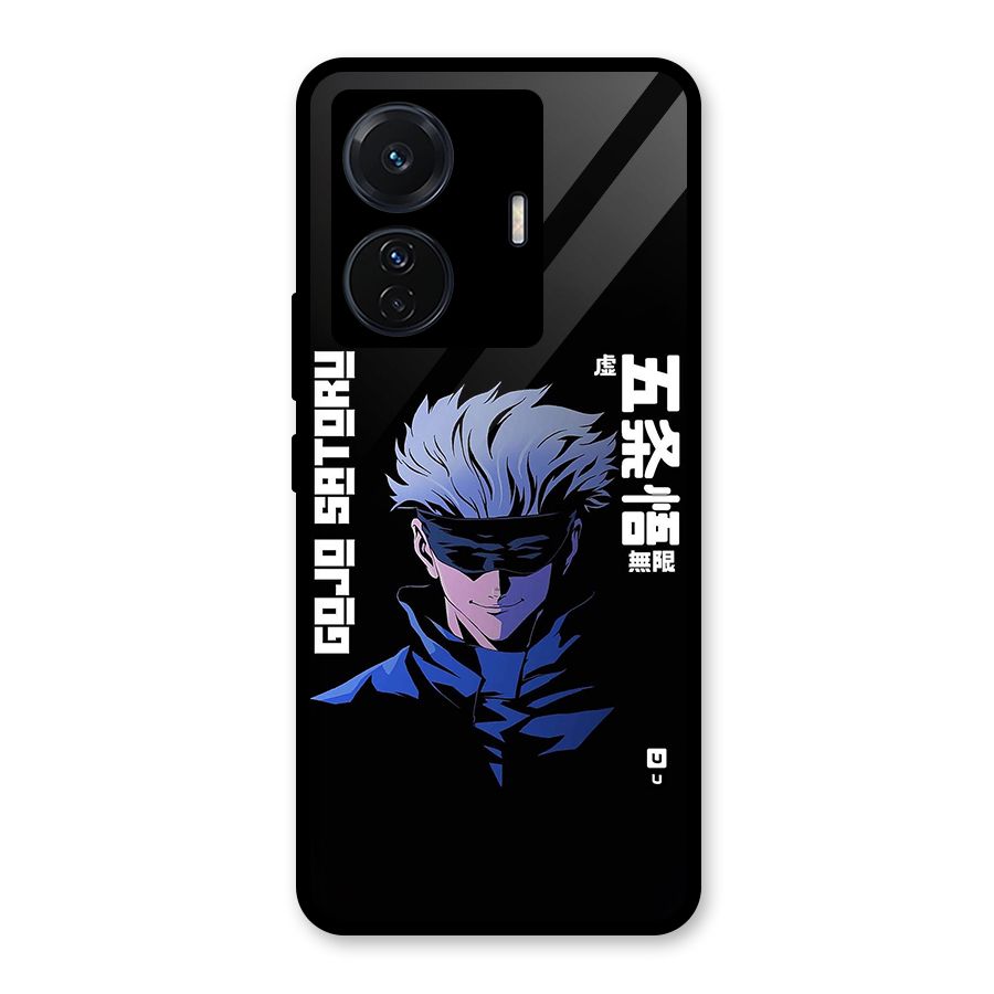 Gojo Sataru Smiles Glass Back Case for Vivo iQOO Z6 Pro