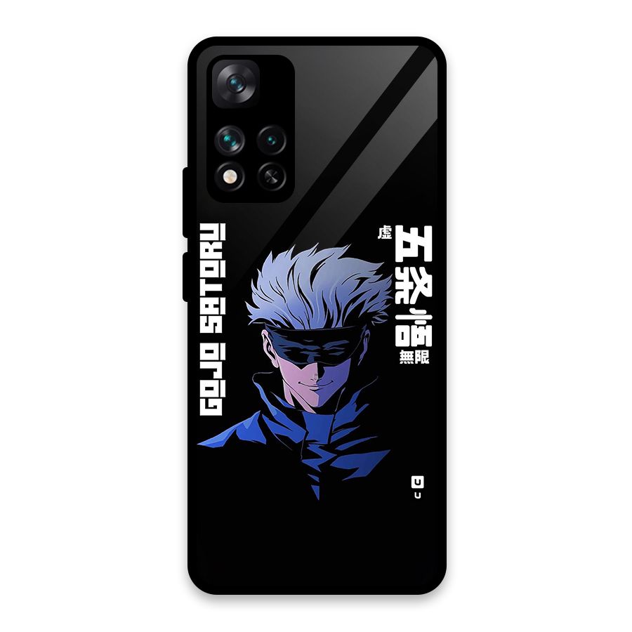 Gojo Sataru Smiles Glass Back Case for Xiaomi 11i HyperCharge 5G