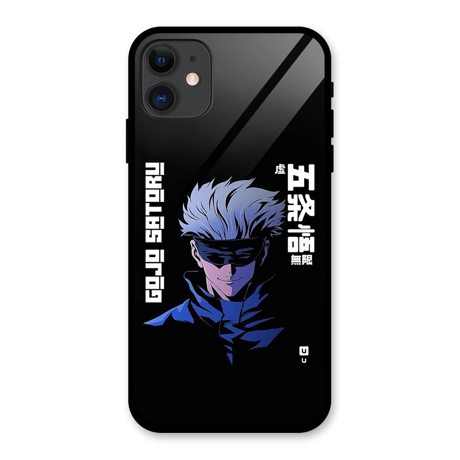 Gojo Sataru Smiles Glass Back Case for iPhone 11