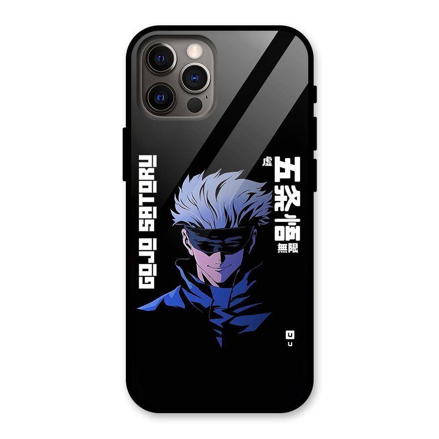 Gojo Sataru Smiles Glass Back Case for iPhone 12 Pro