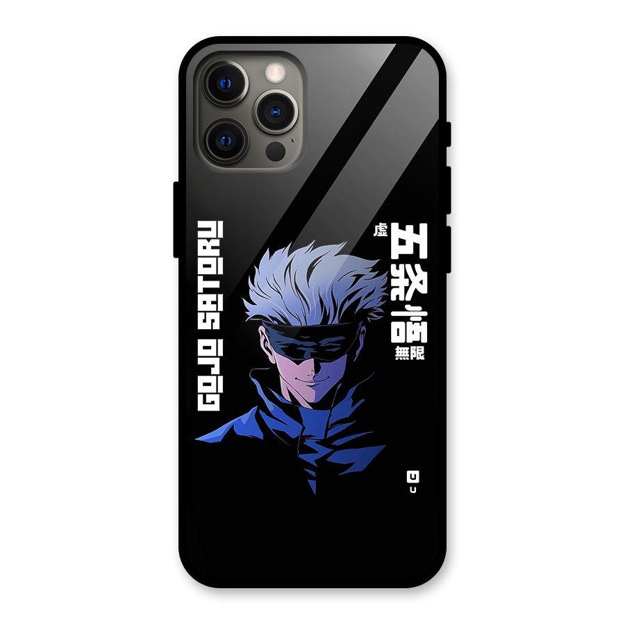 Gojo Sataru Smiles Glass Back Case for iPhone 12 Pro Max
