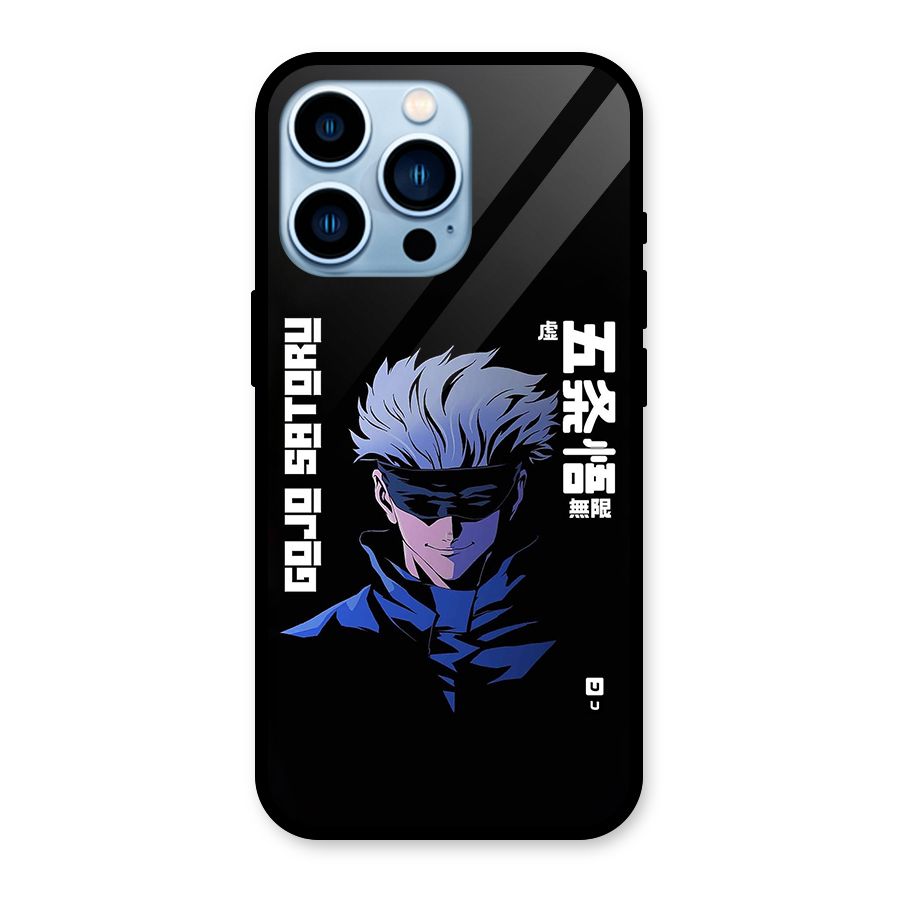 Gojo Sataru Smiles Glass Back Case for iPhone 13 Pro